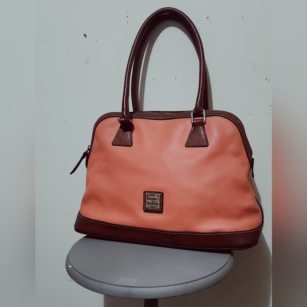 Dooney & Bourke Large Pebble Leather Tote (Salmon Is Name Of Color)